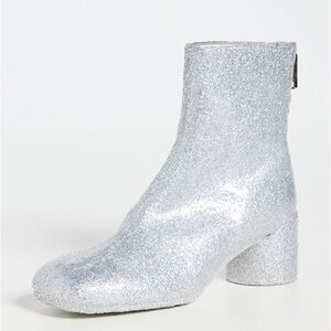 MM6 Maison Martin Margiela Silver Heeled Boots